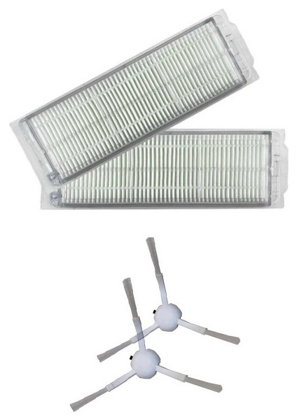 Xiaomi Mi Robot Vacuum Mop Pro Set 2 Adet Hepa Filtre 2 Adet Yan Fırça