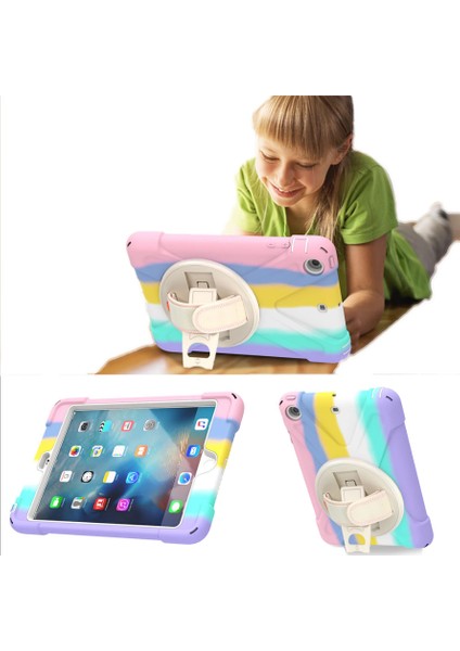 Apple iPad Air 1 9.7" Kılıf Renkli Strap Zırh Case A1474 A1475 A1476