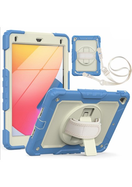 Apple iPad 5. Nesil 9.7" Kılıf Renkli Strap Zırh Case 2017 A1822 A1823