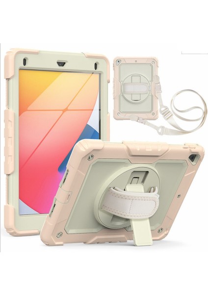 Apple iPad 5. Nesil 9.7" Kılıf Renkli Strap Zırh Case 2017 A1822 A1823