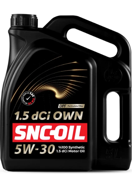 Snc Oil 1.5 Dci Own 5W 30 Motor Yağı 5 Litre Motor Yağı ( Üretim Yılı: 2023 )