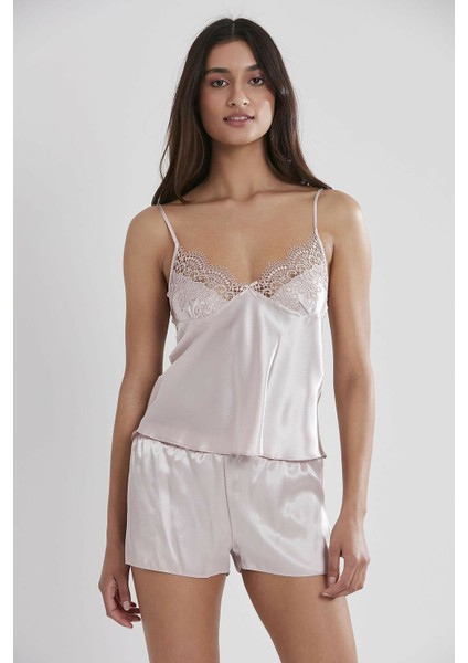 Pierre Cardin Bayan 6 Lı Kısa Saten Gelin Çeyiz Seti 6325 fırsatları