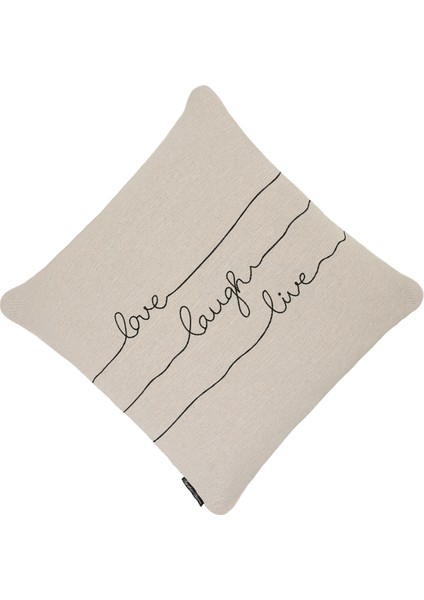 Yastık Kırlent Kılıfı Sev Z Nakışlı Krem fiyatları