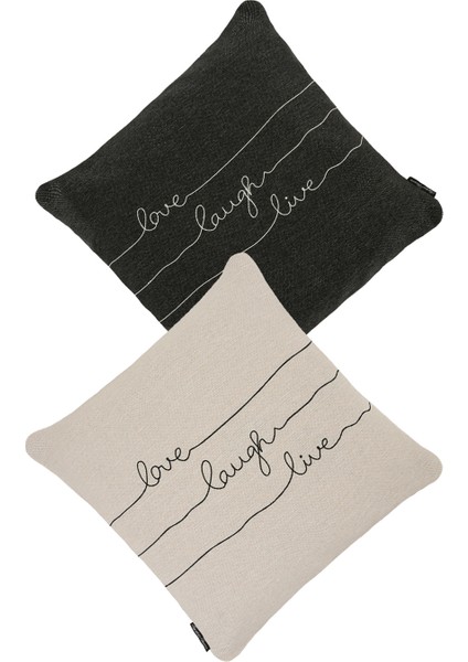 Yastık Kırlent Kılıfı Sev Z Nakışlı Krem fırsatları