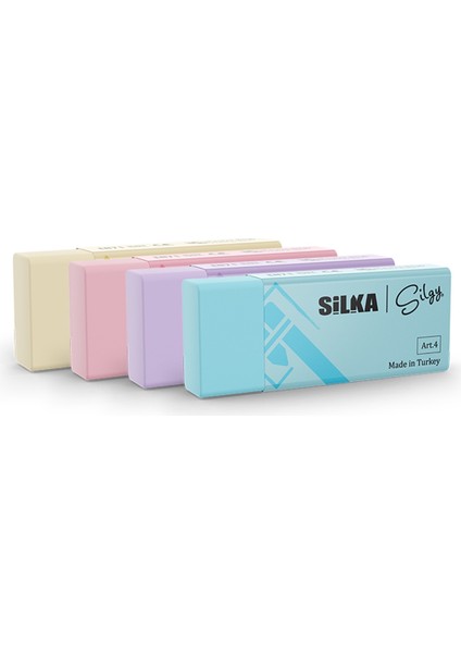 Silgi 4 Adet Pastel Renk Silgi ART.44