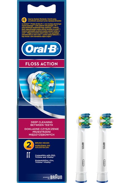 Diş Fırçası Yedek Başlığı Floss Action 2 Adet fiyatları