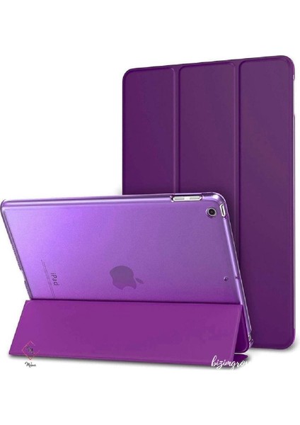 Apple iPad 9 Kılıf 9. Nesil 10.2 Smart Folio Cover Akıllı Uyku Modlu Pu Deri Standlı Tablet Kılıfı