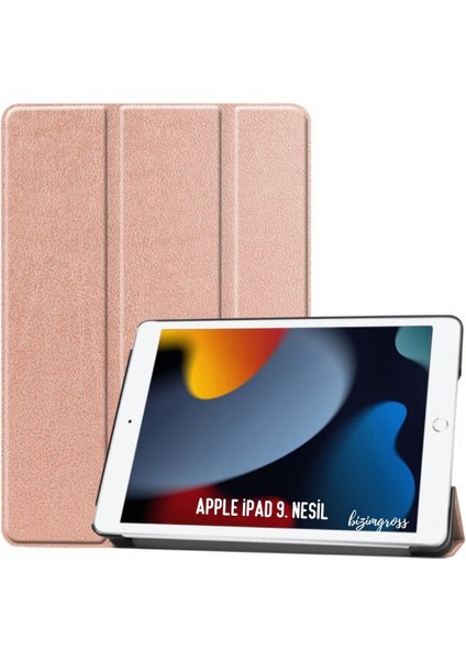 Apple iPad 9 Kılıf 9. Nesil 10.2 Smart Folio Cover Akıllı Uyku Modlu Pu Deri Standlı Tablet Kılıfı