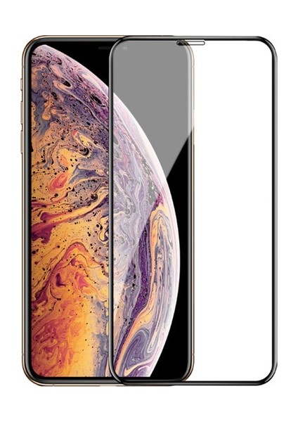 SKV Mobile Apple iPhone XS Max Tam Ekran Koruyucu Kırılmaz Cam