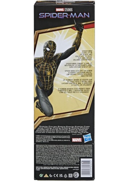 Titan Hero Figur Black And Gold Marvel Spider-Man