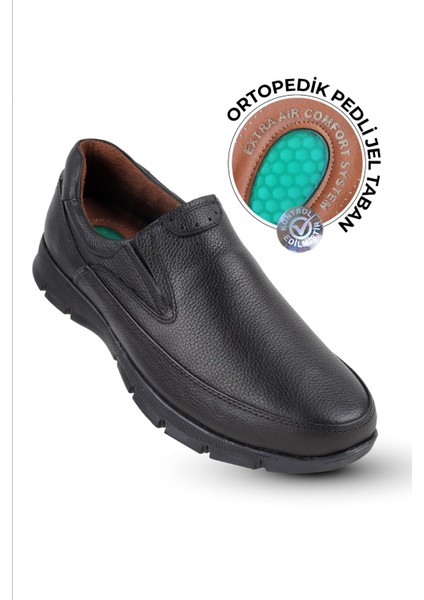 Ortapedik Topuk Masajlı Deri Kışlık Erkek Ayakkabı