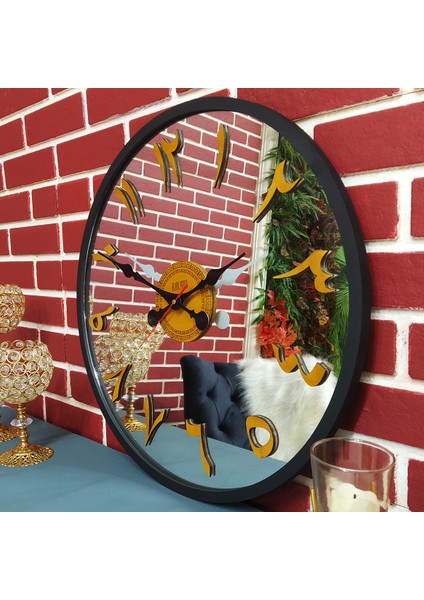RacartShop Arapça Rakamlı Dekoratif Aynalı Duvar Saati - 71 fiyatları