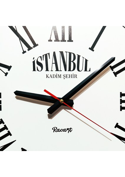 RacartShop Istanbul Dekoratif Duvar Saati – U25 fiyatları