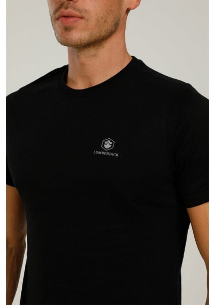 CT102 Basic C-Neck Siyah Erkek T-Shirt