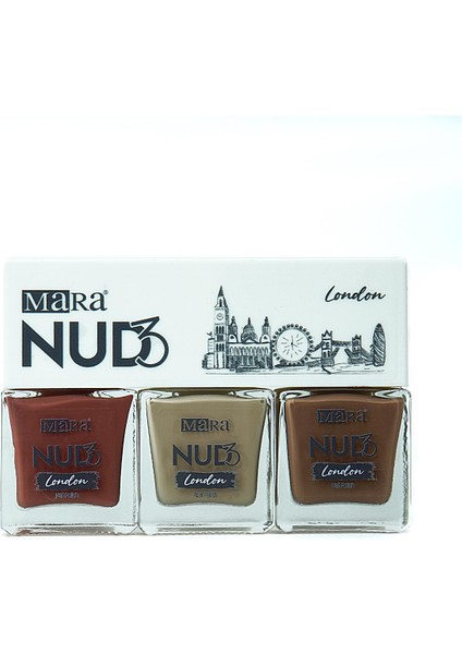 Nude Oje Serisi 3'lü London