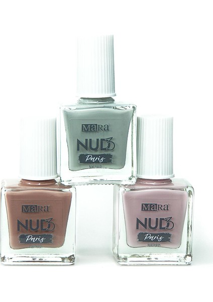 Nude Oje Seti 3'lü Paris Renk Seçenekleri ile Şık ve Modern Manikür fiyatları