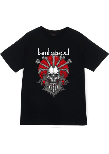 Lamb Of God Baskılı T-Shirt