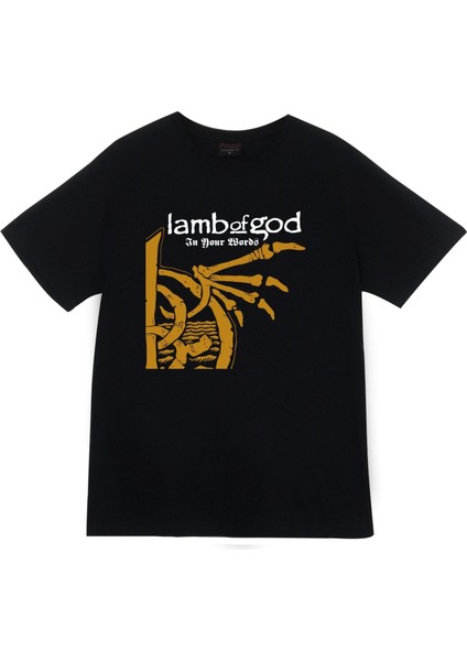 Lamb Of God Baskılı T-Shirt