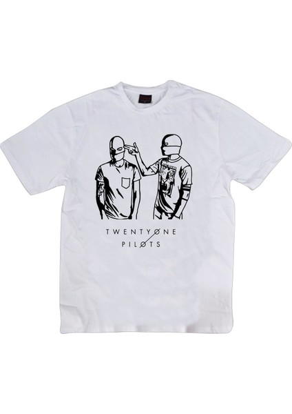 Twenty One Pilots Baskılı T-Shirt