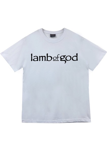 Lamb Of God Baskılı T-Shirt