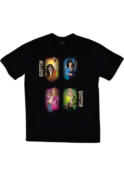 LED Zeppelin Baskılı T-Shirt