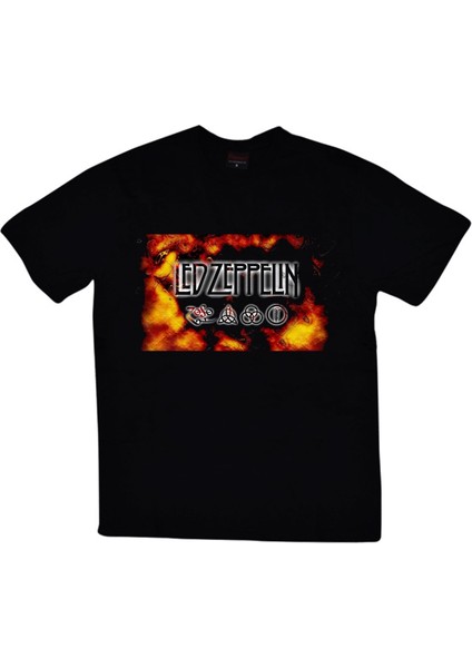 LED Zeppelin Baskılı T-Shirt