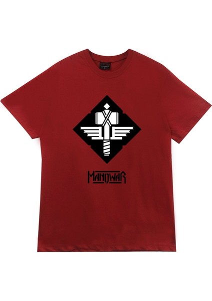 Manowar Baskılı T-Shirt