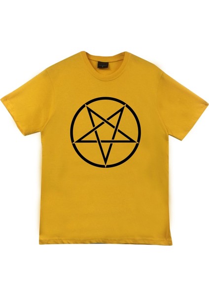 Pentagram Baskılı T-Shirt