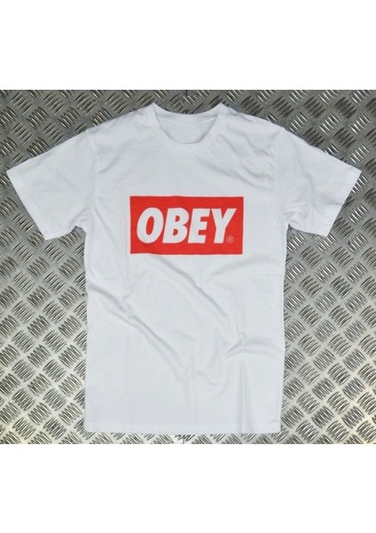 Obey Baskılı T-Shirt