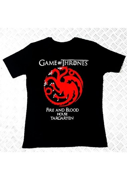 Game Of Thrones Baskılı T-Shirt