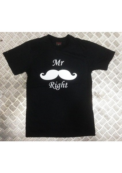 Mr Rıght Baskılı T-Shirt