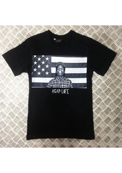 Asap Rocky Baskılı T-Shirt