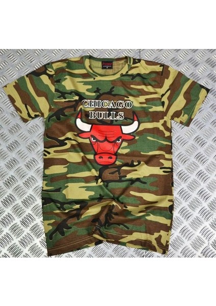 Chıcago Bulls Baskılı T-Shirt