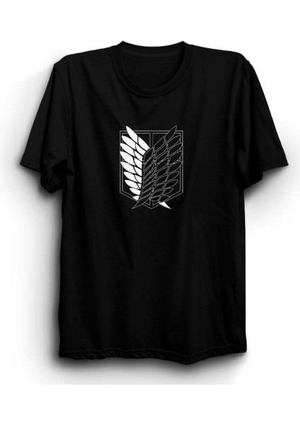 Attack On Titan Anime Baskılı Tshirt