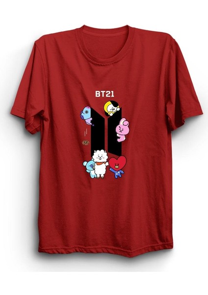 BT21 Bts Baskılı Tshirt