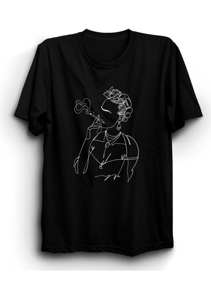 Frida Ressam Baskılı Tshirt