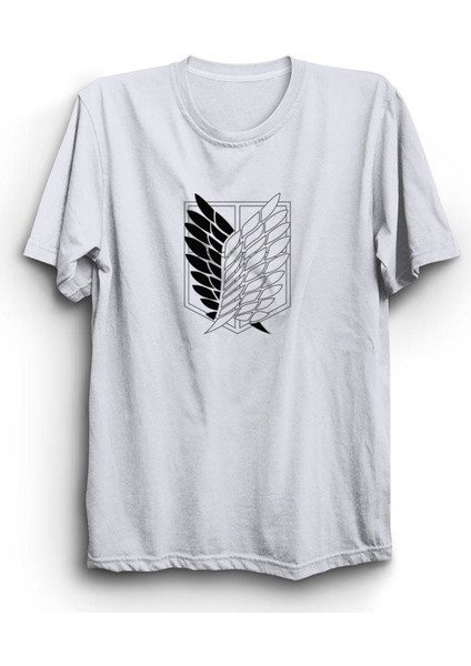 Attack On Titan Anime Baskılı Tshirt