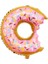 Donut Şekilli Folyo Balon Pembe 1