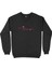 Kırmızı Kalpli Aşk Siyah Sweatshirt 1