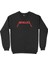 Kırmızı Metallica Logolu Siyah Sweatshirt 1