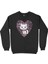 Tatlı Kedicik Siyah Sweatshirt 1