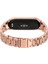 Metal Üç Boncuk Paslanmaz Çelik Kordonlu Xiaomi Mi Band İçin 6/5/4/3 (Yurt Dışından) 4