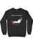 Arap Emirlikleri Haritalı ve Bayraklı Siyah Sweatshirt 1