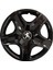 Peugeot 206 + 16'' Inç Gri - Siyah 4'lü Set Jant Kapağı Çelik Jant Görünümlü 1