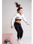 Kız Çocuk Go Play Fileli Crop Beyaz Sweatshirt (4-12YAŞ) 2