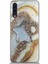 Samsung Galaxy A30S Kapak Mermer Desenli Pop Socketli Silikon Kılıf - Gold 1