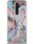 Oppo A9 2020 Kapak Mermer Desenli Pop Socketli Silikon Kılıf - Mercan 2