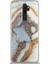Oppo A5 2020 Kapak Mermer Desenli Pop Socketli Silikon Kılıf - Gold 1