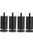 4x Alüminyum Masa Dolabı Tv Standı Bacak Siyah 10 cm (Yurt Dışından) 1