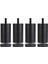4x Alüminyum Masa Dolabı Tv Standı Bacak Siyah 10 cm (Yurt Dışından) 2